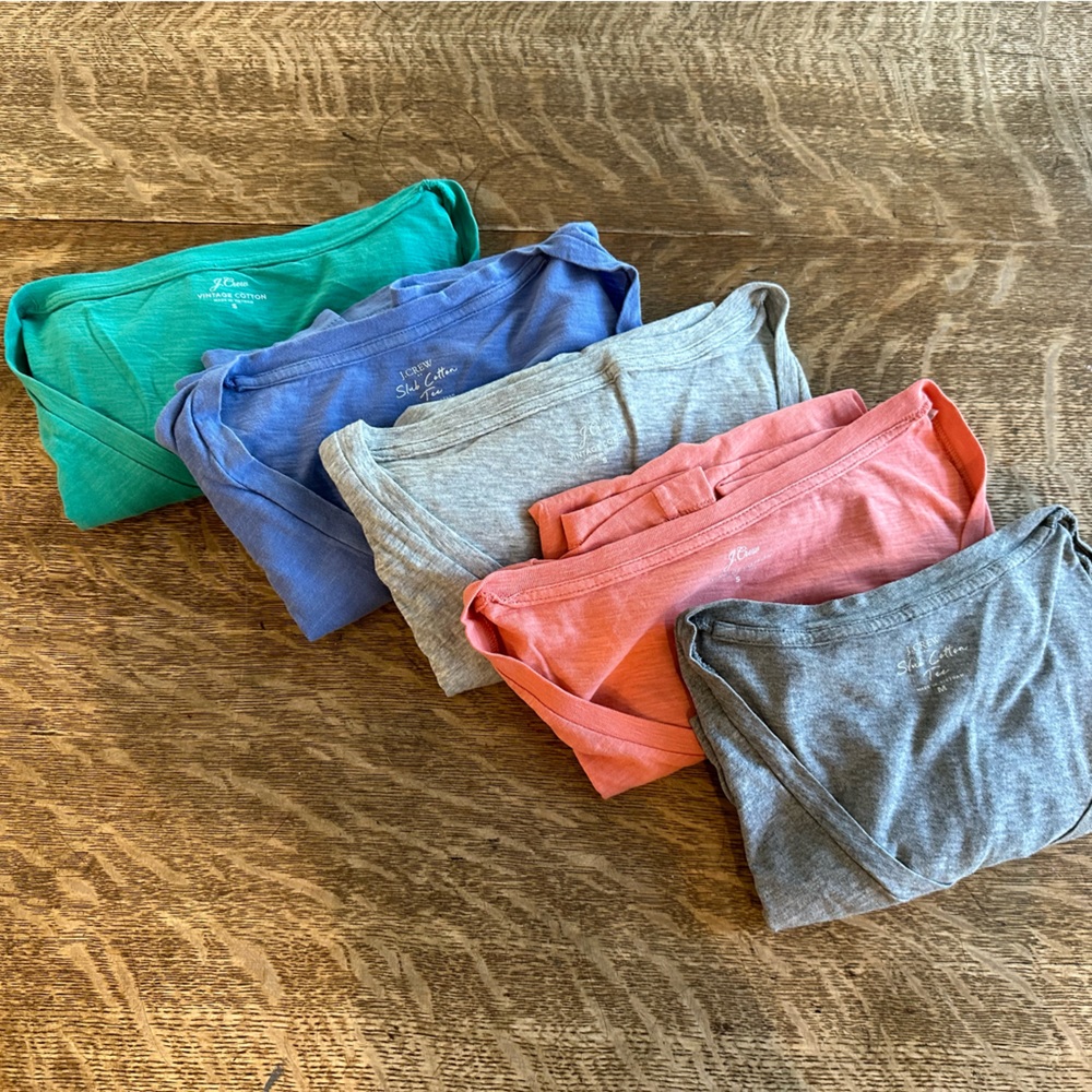 J. Crew v neck cotton t-shirt LOT